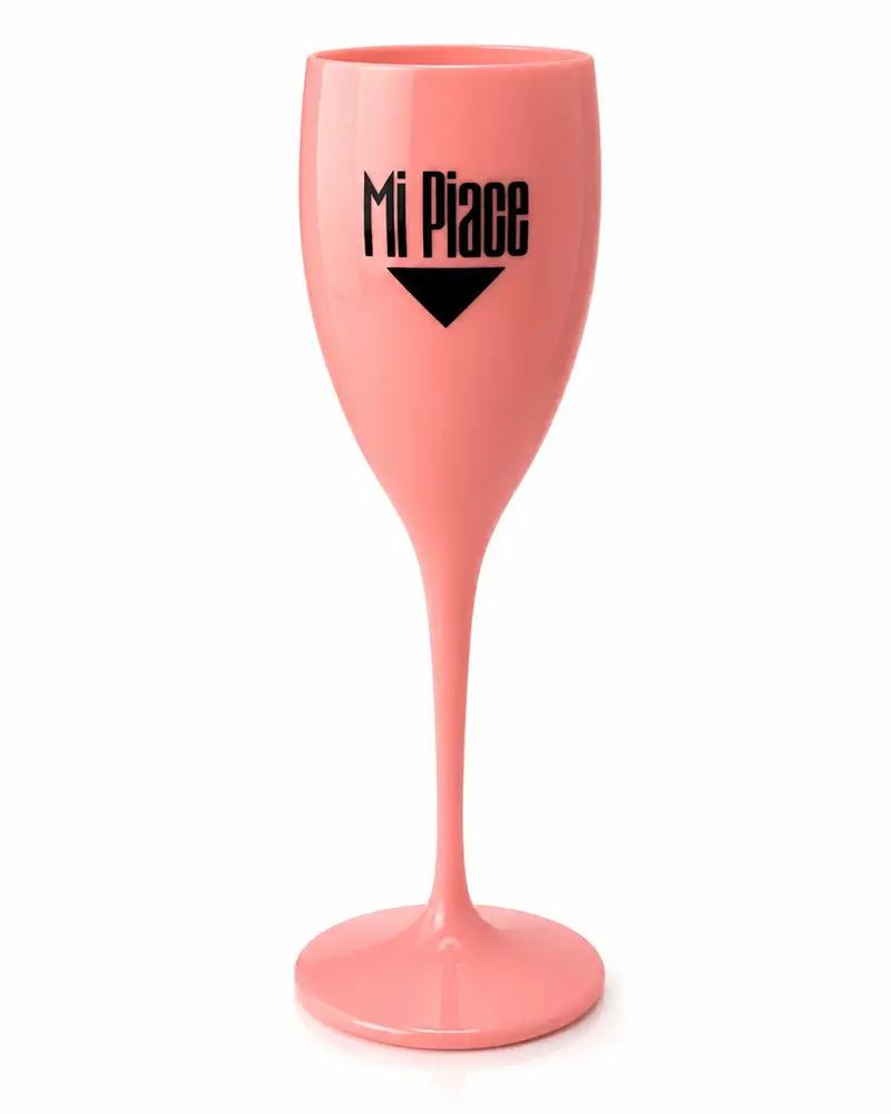Pahar Mi Piace din plastic roz